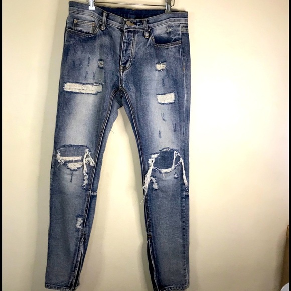 M n m l STRETCH DENIMRelaxed fitBlue jea… - Picture 11 of 16